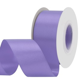 BVIEAKD 53mm Wide 22m Double Face Light Purple Satin Ribbon Fabric Ribbon for Gift Wrapping Very Suitable for Weddings Decoration Bouquet Balloons Arts Craft Sewing Hair Bow Invitation