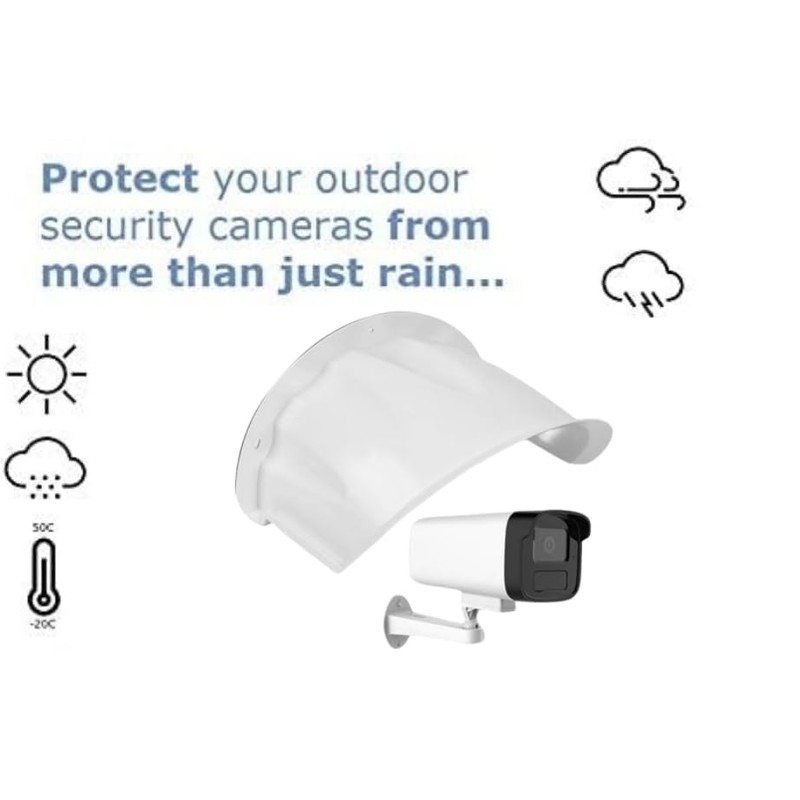 CTXSumTec 11.4" X 8.07"X6.18" CCTV Security Camera Sun Rain Shade