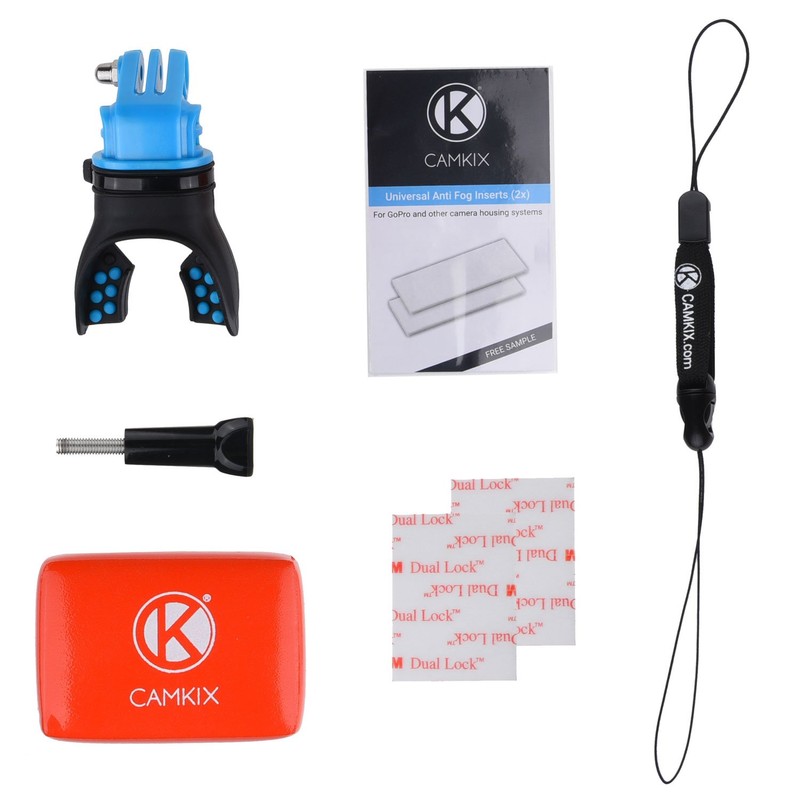CAMKIX Surf Mouth Mount Kit compatible with Gopro Hero