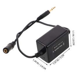 Operitacx Car Audio Noise Filter Aux Cable Noise Canceller No Power Needed Ground Loop Isolator for Car Stereo Speaker and Audio Distortion Fix