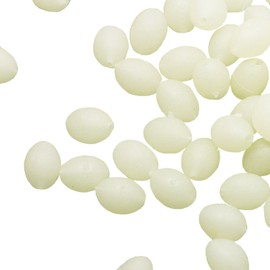 caralin 100Pcs Oval Luminous Fishing Beads Glow in The Dark Lure Float Floating Tackles Pe
