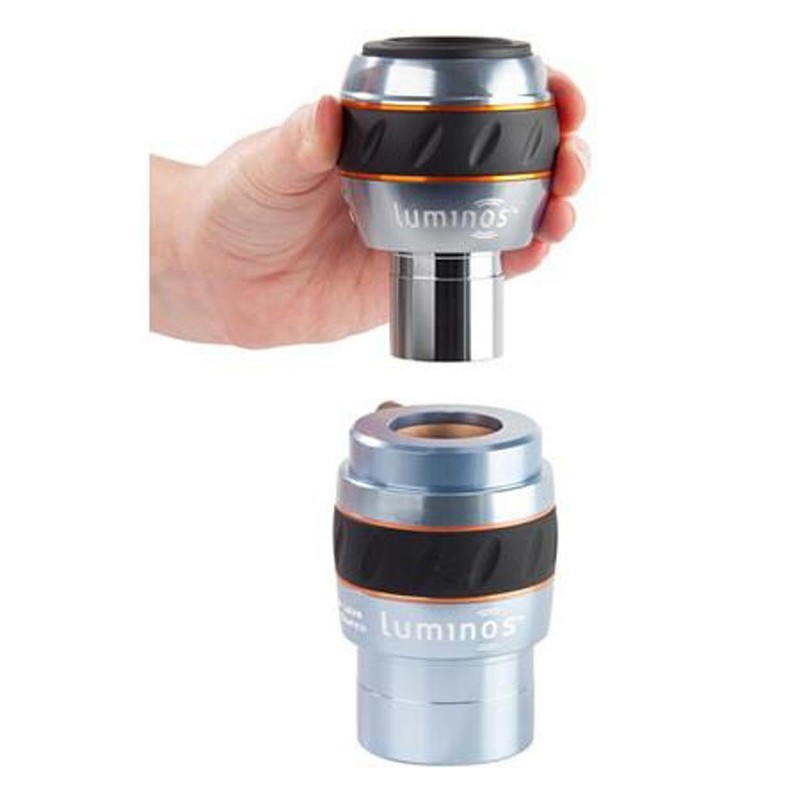 Celestron 93436 2 Inch Luminous 2.5X Barlow Lens, Silver