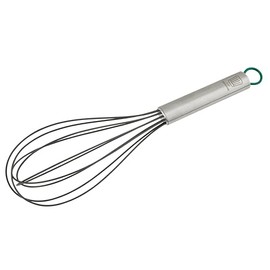 Chefkoch trifft Fackelmann - Premium Stainless Steel Whisk, Heat Resistant up to 230°C, Ideal for Creams & Cream, Dishwasher Safe, Grey