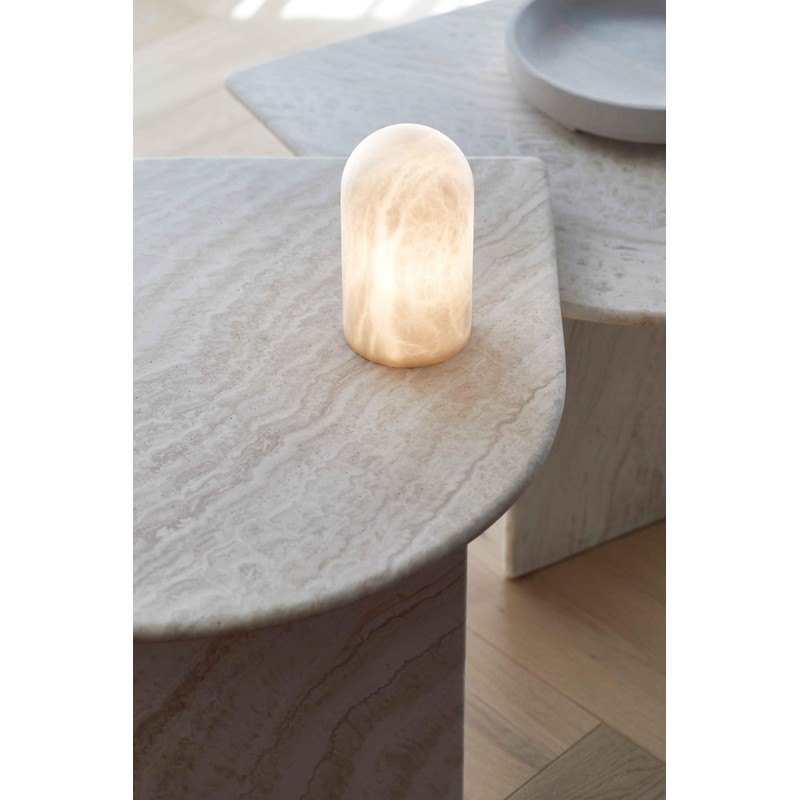 Beacon Lighting Panton 1 Light Table Lamp in Alabaster