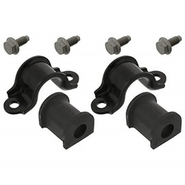 febi bilstein 44860 Anti Roll Bar Bush Kit with brackets and screws, pack of one, black