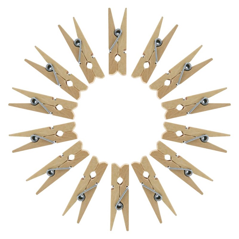 G2PLUS 100PCS Mini Wooden Pegs - 3.5cm Wooden Photo Display