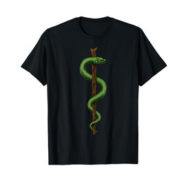 Rod of Asclepius Caduceus Medical Doctor Symbol T-Shirt