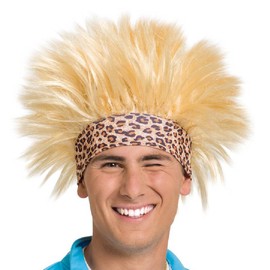 Folat 26827 Funky 80s Wig, Blond, One Size