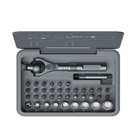 Upgraded Magnetic Screwdriver Set, 40-in-1 DIY Ratchet Screwdriver Kit with 180° Ball-Joint Handle, S2 Bits, CR-V Sockets & Portable Precision Repair Tool Kit for for Home, Bike, PC, Appliance Repair