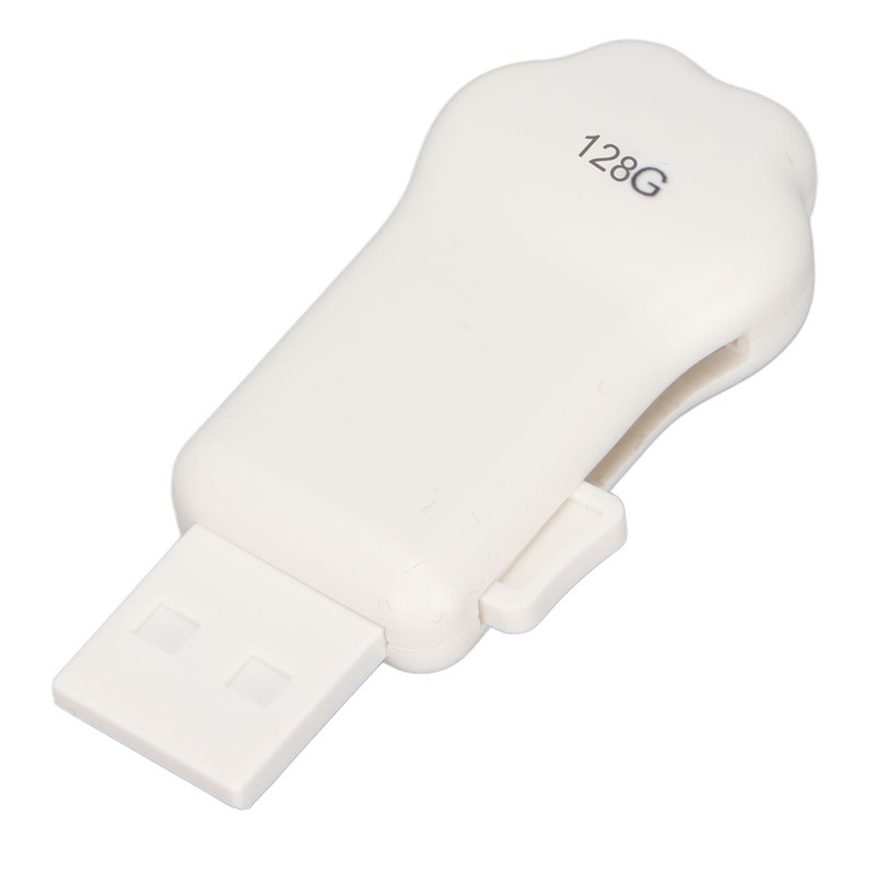 Flash Drive Green Dinosaur Pattern Cat Paw Shape USB2.0 Memory