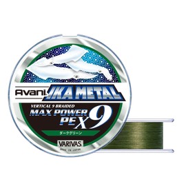 VARIVAS 9-Strand PE Line Abani Ikametal Max Power PE X9 688.4 ft (200 m) Dark Green No. 0.6