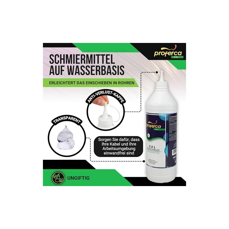 PROFERCA Gel Cable Lubricant | Cable Slider Lubricant for Probes