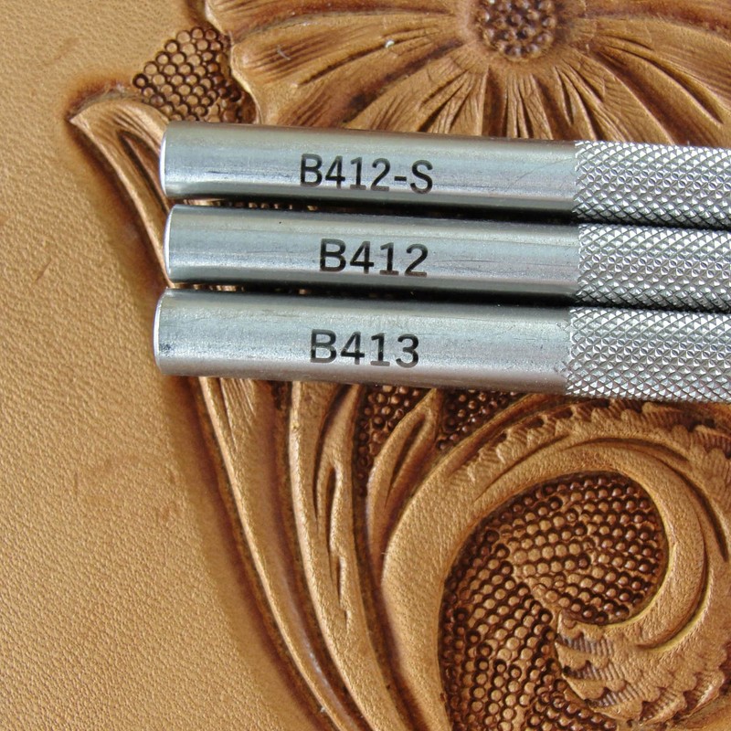 Zhong Jiang 3-Piece Smooth Steep Angle Beveler Leather Stamp Set,