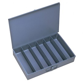 Durham 117-95-IND Gray Cold Rolled Steel Individual Large Vertical Box, 18" Width x 3" Height x 12" Depth, 6 Compartment