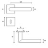 New Orleans Q Handle Set | 3 mm Magnetic Flat