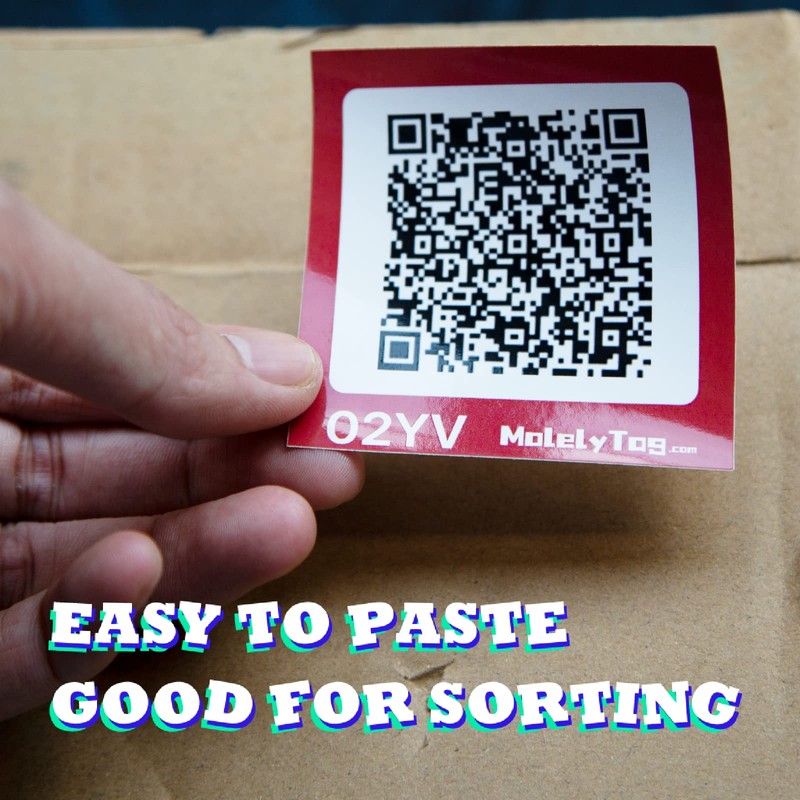 QR Code Labels for Storage, Organization, Moving - 48 Unique