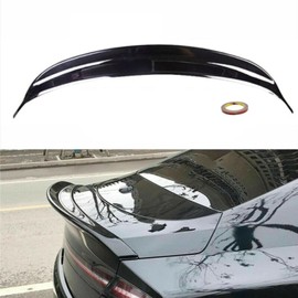 MUTUSAISI Rear Trunk Lip Spoiler Wing Duckbill Metallic Black Trim Compatible with Lincoln MKZ 2013-2020 Accessories