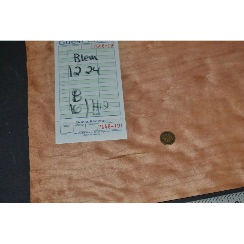 Unbranded Cherry Wood Veneer Sheet 12 x 24 inches 1/42nd