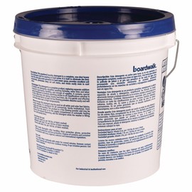 Boardwalk BWKHURACAN40 Low Suds Industrial Powder Laundry Detergent, Fresh Lemon Scent, 40lb Pail