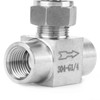 Stainless Steel BSPP Female Thread Straight Needle Valve for Water