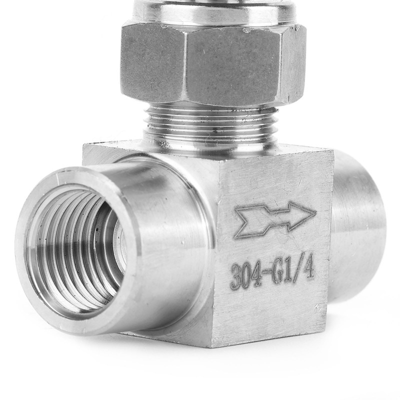 Stainless Steel BSPP Female Thread Straight Needle Valve for Water