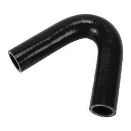 X AUTOHAUX 1 Pcs 25mm/ 0.98" ID 120mm/4.72" Lenght 135 Degrees Black Car Silicone Hose Coolant Hose Universal