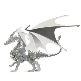 SEBUNAS - Rompecabezas mecánico de metal 3D con dragón ardiente 3D, modelos de metal 3D, modelos mecánicos de montaje fino, regalo o artículo de colección para adultos