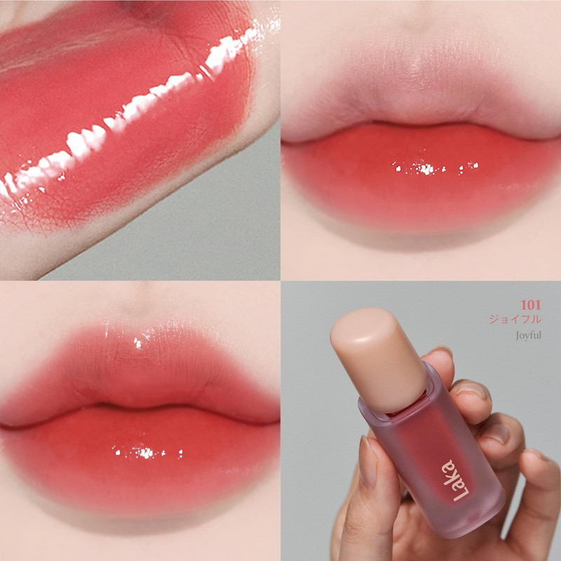 Laka Fruity Glam Tint #101 Joyful Lip Color, Genuine Japanese