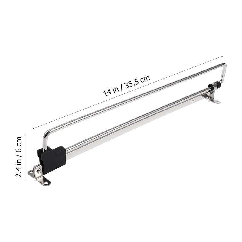 VILLCASE Retractable Wardrobe Clothes Hanger Rail Pull Out Wardrobe Clothing