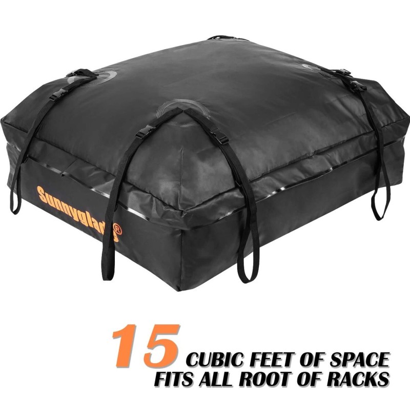 Sunnyglade Waterproof Roof Top Cargo Bag 15 Cubic Feet The