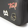 Karl Lagerfeld Paris Maybelle Camera Crossbody, Black Multi Combo