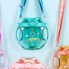450ml Kids Water Cup with Handle and Lanyard Plastic Straw
