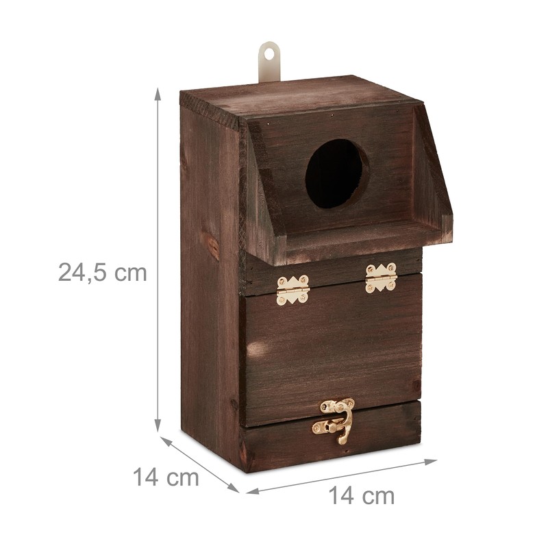 Relaxdays Nesting Box for Great Tit & Garden Redstart with