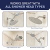 HammerHead® Solid Metal Shower Arm and Flange - 7.5 Inch