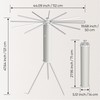 SUNOUTLY Tripod Clothes Drying Rack, Garment Rack Portable and Foldable