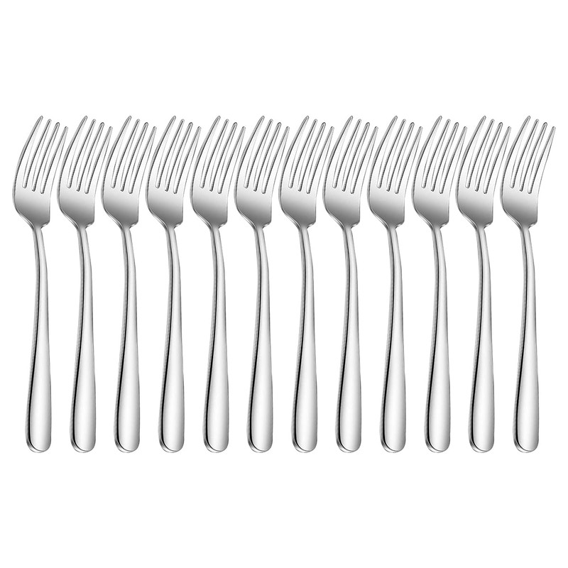Dessert Forks,Stainless Steel Cutlery Dessert Fork Set, Pack of 12