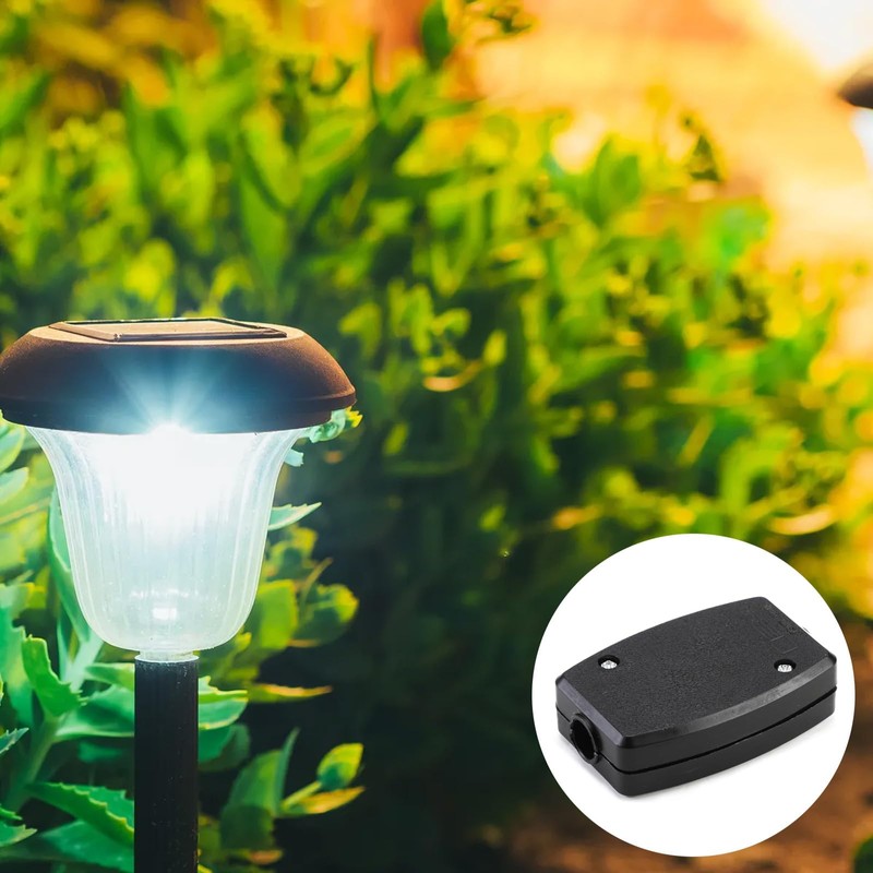 2Pcs Black 3 Terminal Electrical Cable Junction Box 13amp 250v