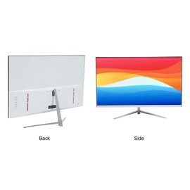 Zunate 27 Inch FHD Monitor, 1080P Display 75Hz, Frameless Desktop Computer Monitor with HDMI VGA, 100 x 100mm VESA Mountable, 5ms Response Time (US Plug)