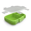 Bentgo Fresh Tray (Green) with Transparent Cover - Reusable, BPA-Free,