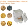 Geyecete Bird Feeder,Bird Food Jar Pet Food Storage Airtight Food