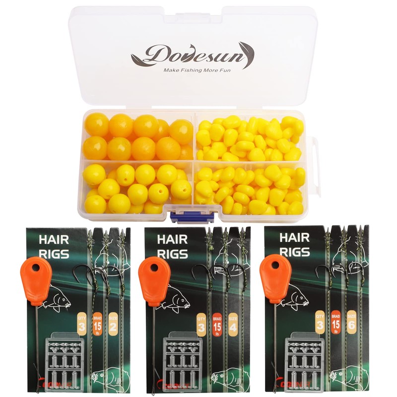 Dovesun Carp Fishing Hair Rigs - Rig Kit with 41/151pcs