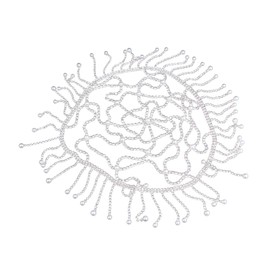 IWOWHERO Rhinestone Forehead Chain Headwear for Women Elegant Hair Accessories for Weddings Parties Special Occasions Durable Design for Lasting Beauty Chic Hair Hoops to Elevate Your Style