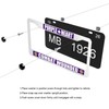 Haocean Purple Heart Combat Wounded License Plate Rust-Proof Aluminum Holder