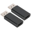 2Pcs DP Male to HDMI Female Adapter Converter Transformer for