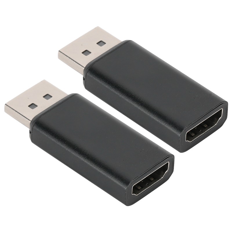 2Pcs DP Male to HDMI Female Adapter Converter Transformer for