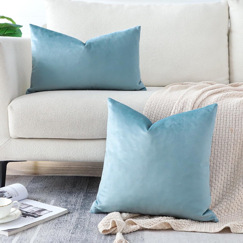 Artscope Luxury Velvet Cushion Covers Super Soft Decorative Rectangle Throw
