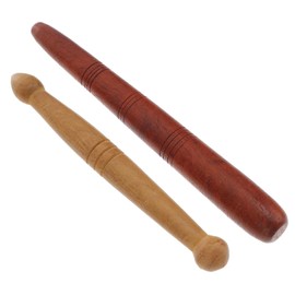 2 Pcs Wooden Massage Tools, Wooden Reflexology Sticks Thai for Acupressure Bars, Trigger Point for Reflexology and Foot Hand Body Massage