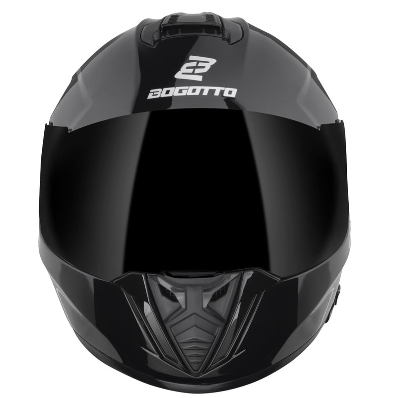 Bogotto FF122 SVK Solid Helmet, Black, S