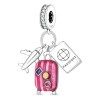 Dije Viajes En Airplane De Plata 925 Premium Charm 1