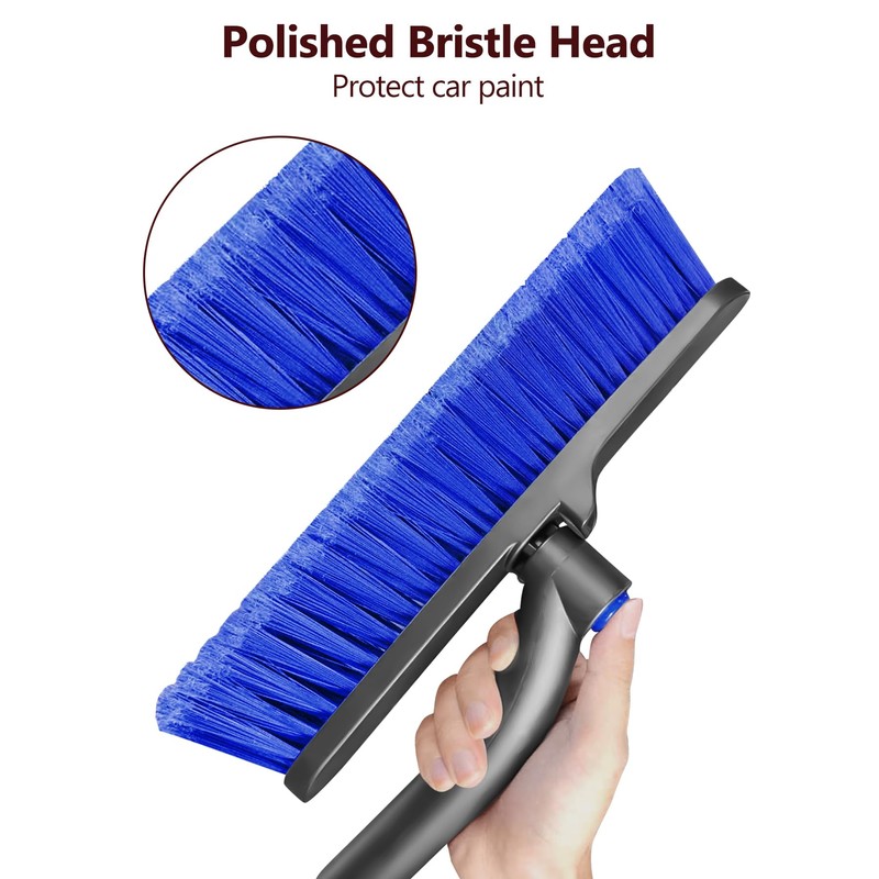 Auccutro 44'' Snow Brush Ice Scraper for Car Windshield Window,
